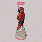 14" / 7mm - 3D Glass Bong - "Parrot"